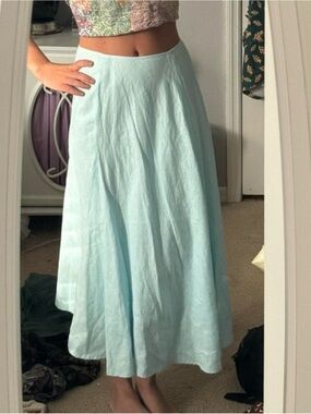 Vintage INC Midi light blue  Skirt